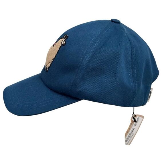 HANGERTIPS Peru Llama Hat Blue Adjustable Dad Cap Gorras Ari Alpaca Embroidered - Picture 3 of 8